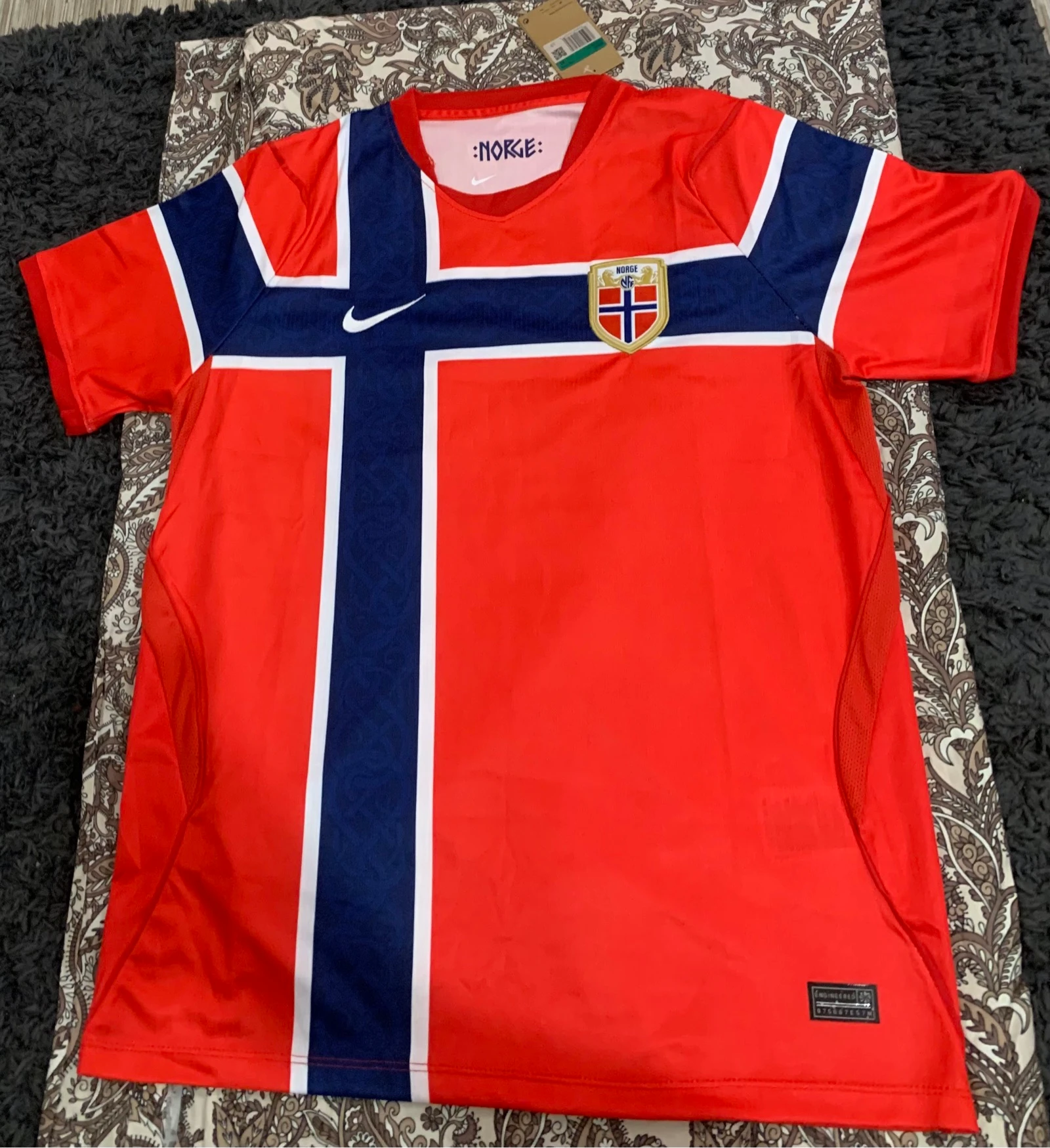 camisola vermelha da Noruega para usar em jogos ou no dia a dia, é de muito boa qualidade – photo 4
